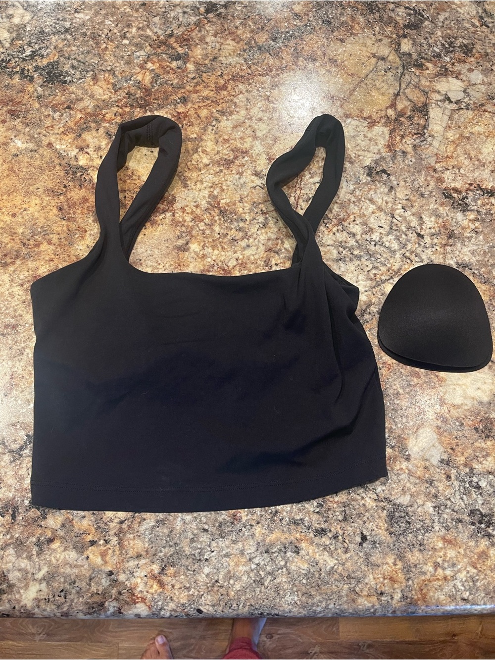 Athleta Transcend Square Neck Crop Sports Bra